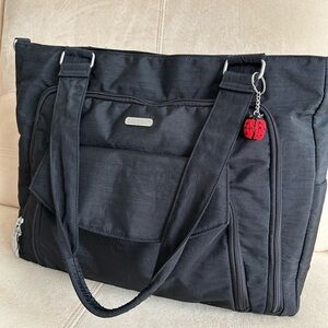 Baggallini Large Carryall Shoulder Bag, Trolley Sleeve |Work, Travel, Diaper Bag